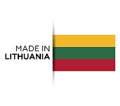Lithuania, Lithuanian Flag, Vector, Icon, Illustration