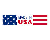 istock Made In The United States Of America With USA Flag 1147188353