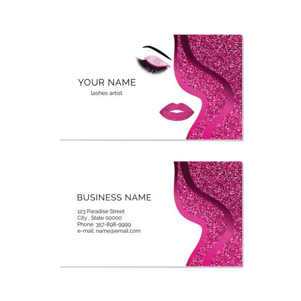 makeup-artist-business-cards-stock-photos-pictures-royalty-free