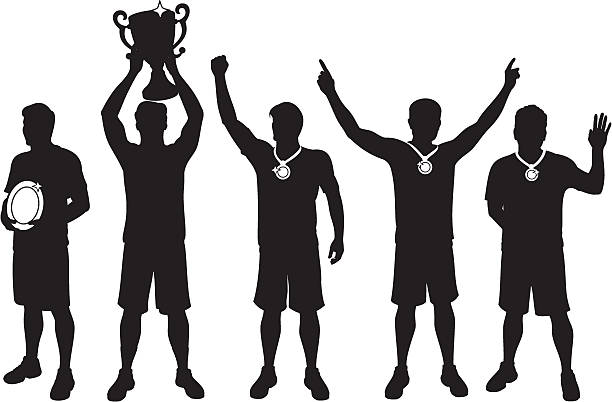 Silhouette Of The Gold Trophy Cup Stock Photos, Pictures & Royalty-Free ...