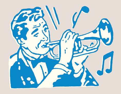 Man Playing Trumpet