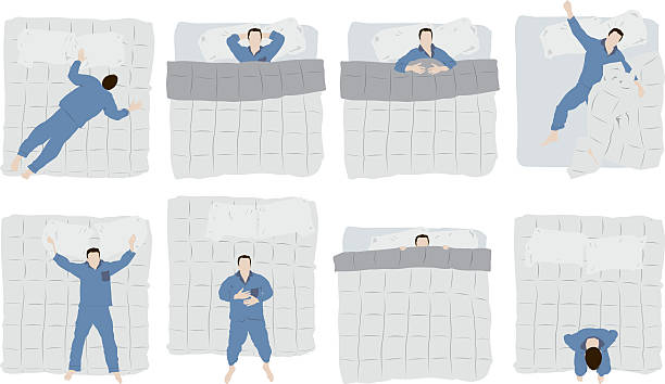 Man sleeping on bed Man sleeping on bedhttp://www.twodozendesign.info/i/1.png man sleeping in bed top view stock illustrations