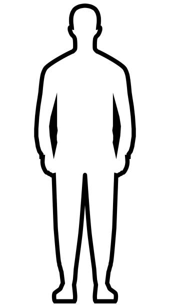 Standing Straight Illustrations, Royalty-Free Vector ...
 Simple Person Outline