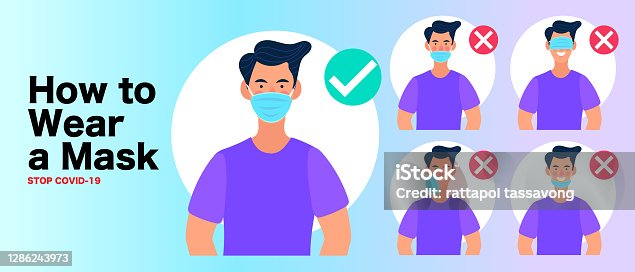 istock man wear protective mask against infectious diseases and flu. Stop the infection. Health care concept. 1286243973