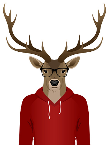Man with a deer head