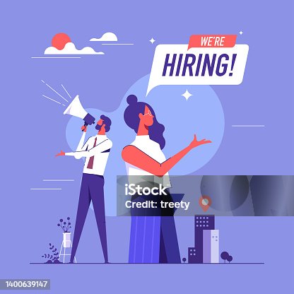 istock HR managers announce vacancy concept 1400639147