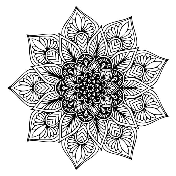Mandalas for coloring book. Decorative round ornaments. Unusual flower shape. Oriental vector, Anti-stress therapy patterns. Weave design elements. Yoga logos Vector. Mandalas for coloring book. Decorative round ornaments. Unusual flower shape. Oriental vector, Anti-stress therapy patterns. Weave design elements. Yoga logos Vector. coloring book pages templates stock illustrations