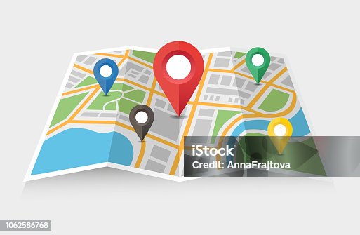 istock Map and pointer 1062586768