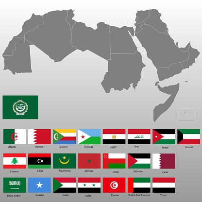 Carte Du Monde Arabe Vecteurs Libres De Droits Et Plus D