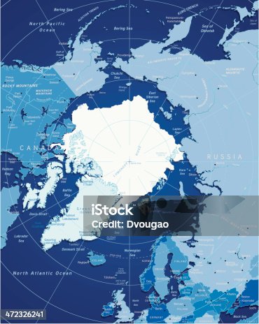 istock Map Of Arctic 472326241