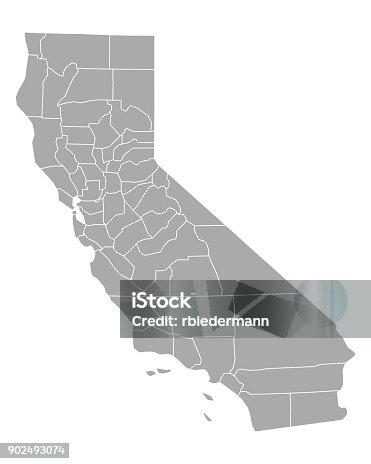 istock Map of California 902493074