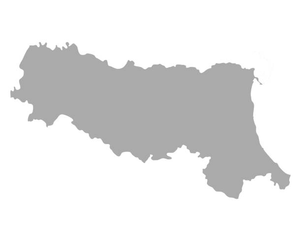 Map of Emilia-Romagna Map of Emilia-Romagna emilia romagna stock illustrations