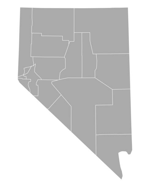 Map of Nevada Map of Nevada nevada stock illustrations