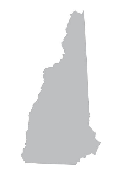 map of new hampshire - manchester united stock illustrations