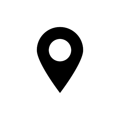 Map Pin Vector Glyph Icon