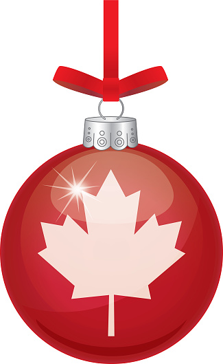 Maple Leaf Red Christmas Ornament