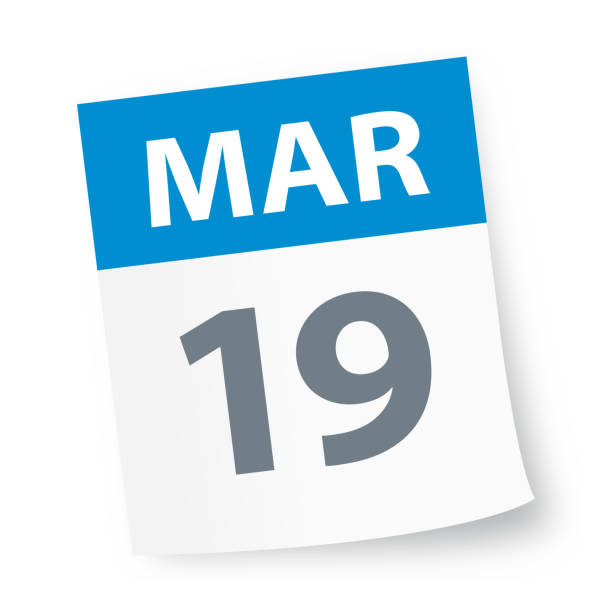 March 19 - Calendar Icon