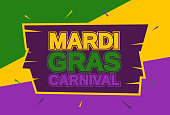 Mardi Gras carnival banner, card. Vector illustration. EPS10