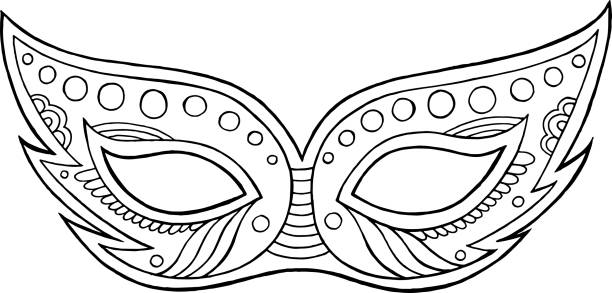 U.S. dollar pasta Canada Silhouette Masque Vénitien Vectoriels et illustrations libres de droits -  iStock