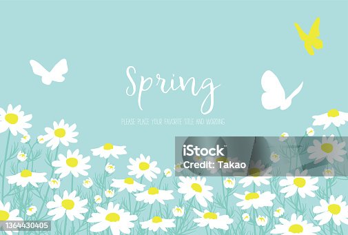 istock Margaret background material with the image of spring 1364430405