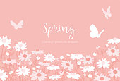 Margaret background material with the image of spring