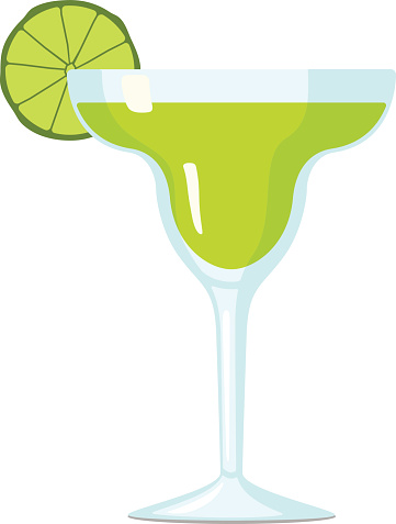 Margarita Cocktail Vector Illustration