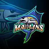 istock Marlin mascot design 1212511344