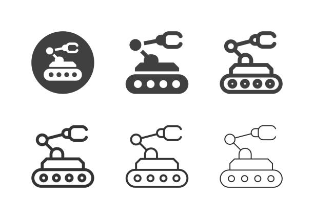 Mars Rover Icons - Multi Series Mars Rover Icons Multi Series Vector EPS File. drone clipart stock illustrations