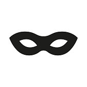 istock Mask superhero. Carnival mask icon. Vector 1152496819