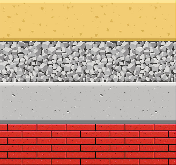 material the vector illustration of architectural materials(seamless,contain illustrator brush) gravel stock illustrations