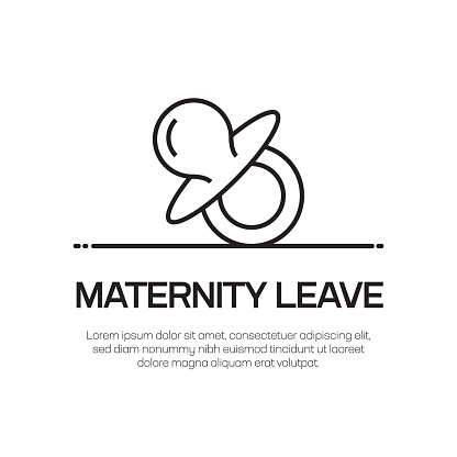 Maternity Leave Vector Line Icon - Simple Thin Line Icon, Premium Quality Design Element