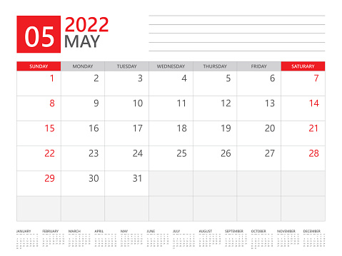 Calendar planner 2022