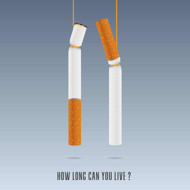 May 31st World No Tobacco Day poster. Cigarette poisoning concept. Stop smoking awareness campaign poster. Danger from the tobacco infographic. No Smoking Day Banner. Vector May 31st World No Tobacco Day poster. Cigarette poisoning concept. Stop smoking awareness campaign poster. Danger from the tobacco infographic. No Smoking Day Banner. Vector Illustration. Smoking Kills stock illustrations