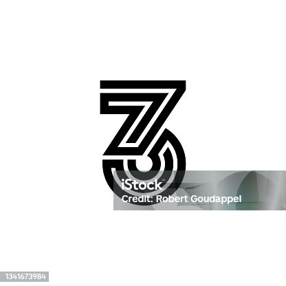 istock Maze Line Letter Logotype 3 1341673984
