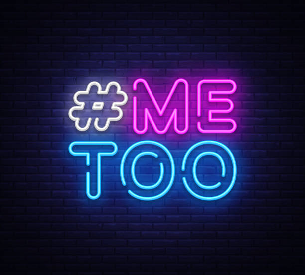 Me Too Neon Text Vector. Hashtag Me Too neon sign, design template, modern trend design, night neon signboard, night bright advertising, light banner, light art. Vector illustration Me Too Neon Text Vector. Hashtag Me Too neon sign, design template, modern trend design, night neon signboard, night bright advertising, light banner, light art. Vector illustration. me too social movement stock illustrations