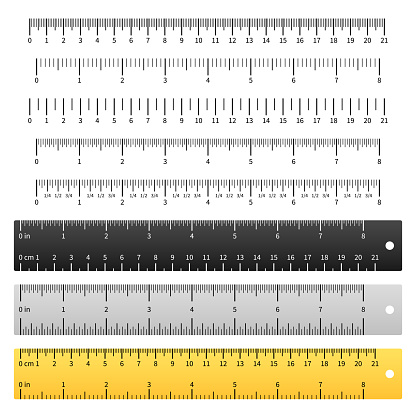 measuring rulers school ruler metric scale measure inches measurement
