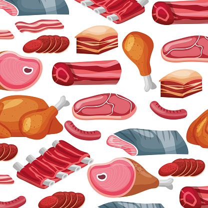 meat pattern background