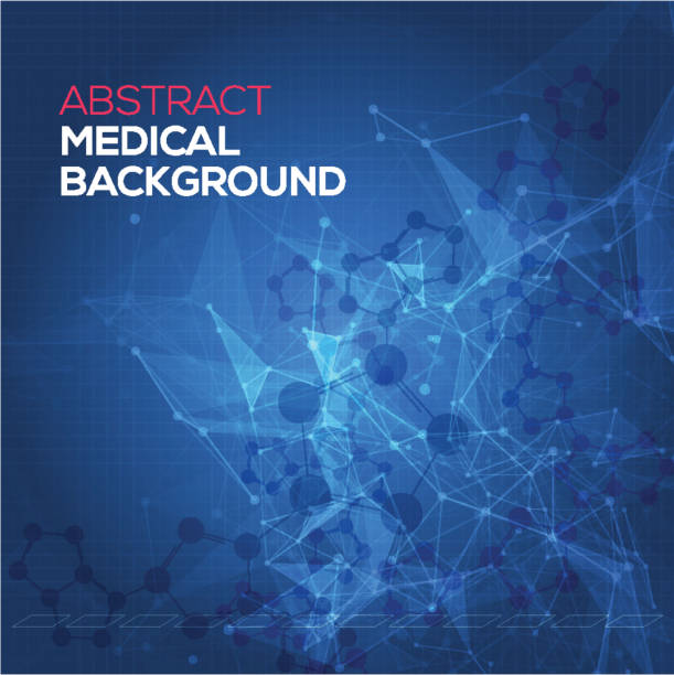 Medical abstract background. Abstract polygonal space low poly dark background Medical abstract background. Abstract polygonal space low poly dark background with connecting dots and lines. Connection structure. Vector science background. Polygonal vector background. Vector dna drawings stock illustrations