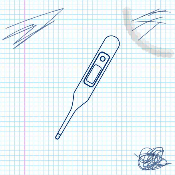 Best Drawing Of The Mercury Glass Thermometer Illustrations, Royalty