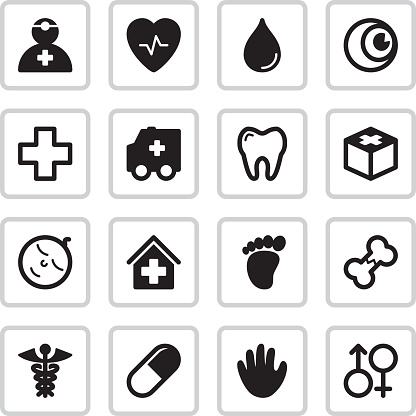 Medical Health Icons | Black