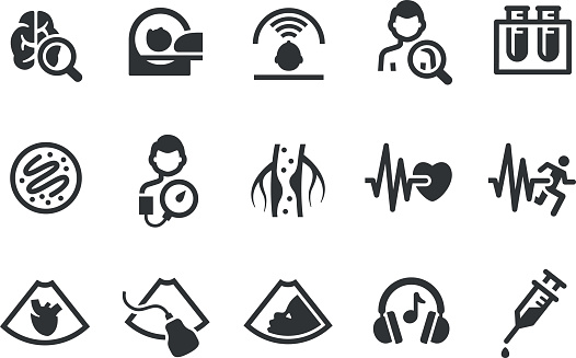 Set of 15 Medical related icons.