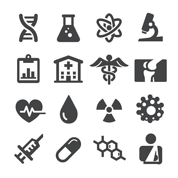 Medical Icons Set - Acme Series View All: dna clipart stock illustrations