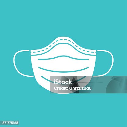 istock Medical mask vector icon. 871775168
