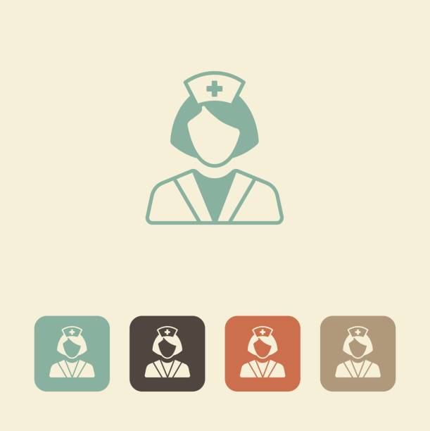 Medical professional. Nurse vector icon Health care worker icon. Nurse vector illustration nurse symbols stock illustrations