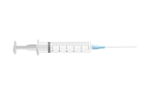 醫療注射器用於醫療注射，疫苗或藥物的載體插圖。 - 針筒 插圖 幅插畫檔、美工圖案、卡通及圖標
