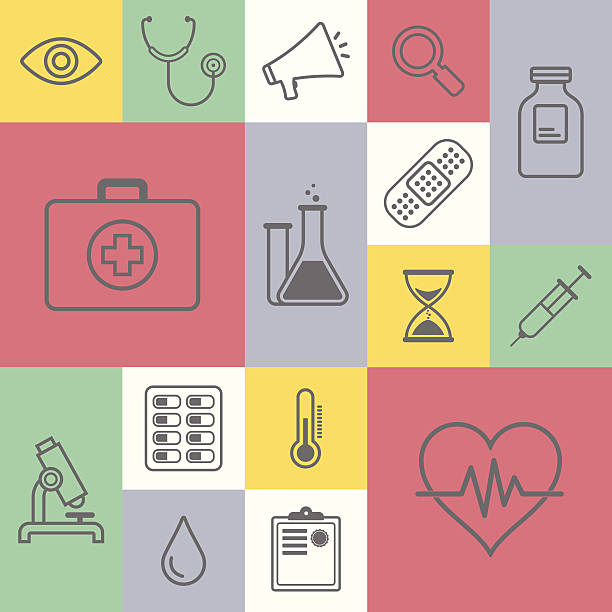 Medicine & Healthcare Medicine & Healthcare Pattern. doctor patterns stock illustrations