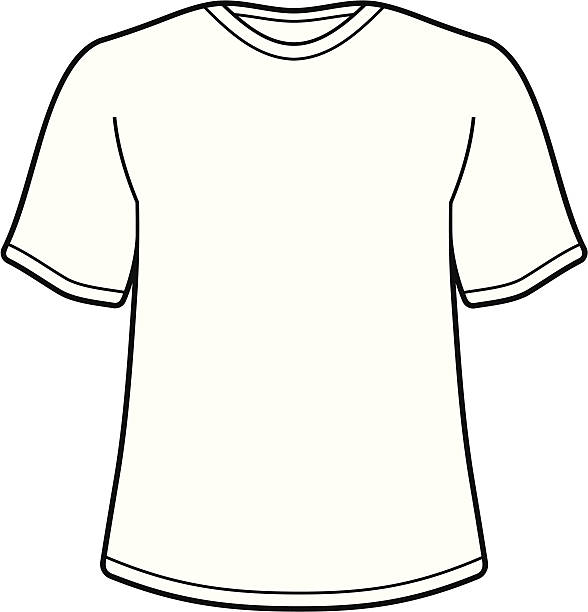 Royalty Free Drawing Of The Blank T Shirt Clip Art, Vector Images ...