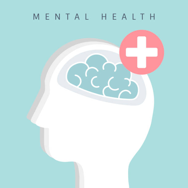 Mental health awareness icon vector Mental health awareness icon vector mental health awareness stock illustrations