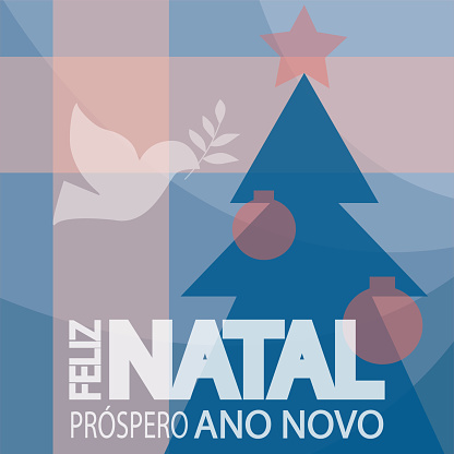 Merry Christmas and Happy New Year in Portugues language