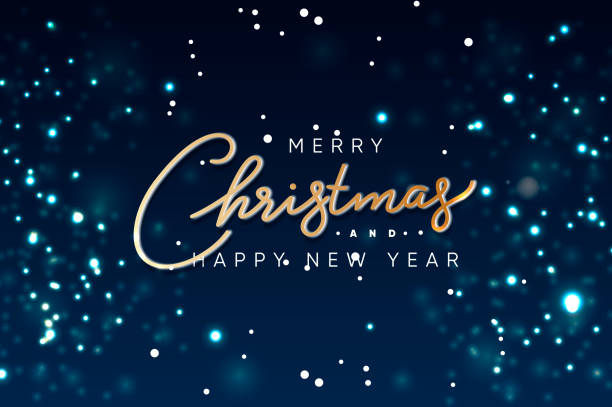 ilustrações de stock, clip art, desenhos animados e ícones de merry christmas and happy new year web banner, blurred background, vector illustration - christmas magic